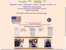 Tablet Screenshot of easyaccessclothing.com